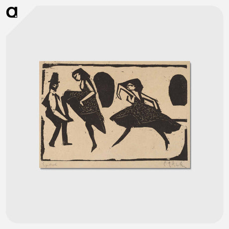 アートポストカード-Acrobatic Dance - エルンスト ルートヴィヒ キルヒナー Postcard.