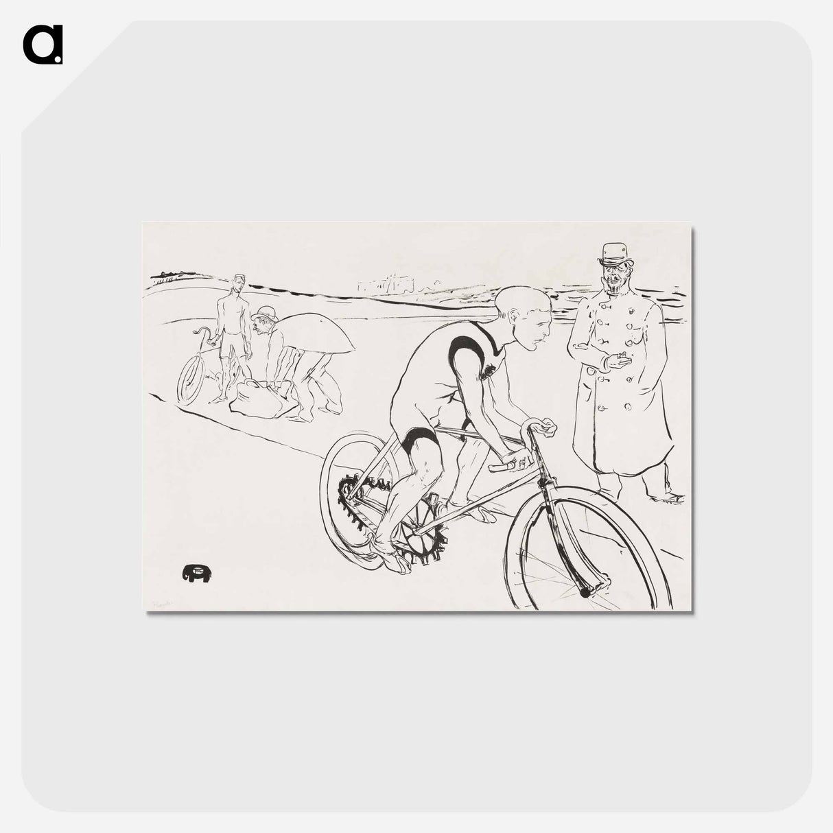 アートポストカード-Cycle Michael - アンリ ド トゥールーズ ロートレック Postcard.
