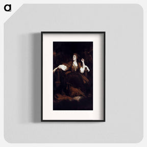 アートポスター-Portrait of Mrs. Siddons as the Tragic Muse - ジョシュア レノルズ Poster.