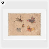 Album of Sketches by Katsushika Hokusai and His Disciples - Katsushika Hokusai Poster.