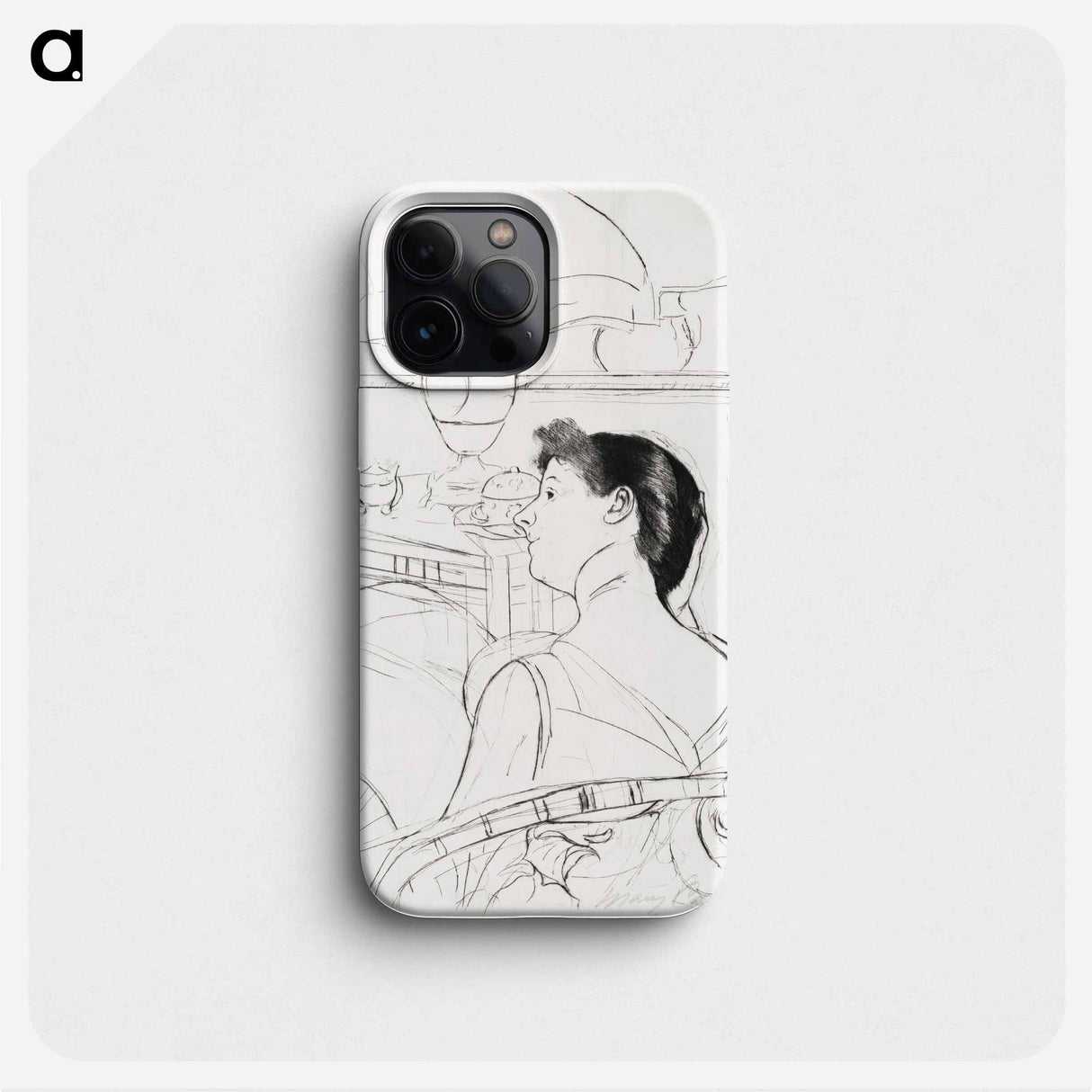 The Lamp - Mary Cassatt Phone Case.