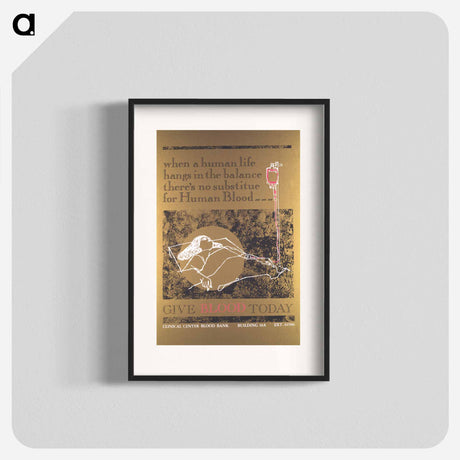アートポスター-Give Blood Today
 - 国立医学図書館 Poster.