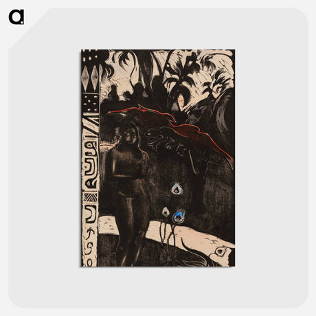 アートポストカード-Delightful Land (Nave nave fenua) - ポール ゴーギャン Postcard.