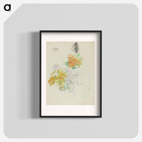 アートポスター-Studies of Trees - ピエール オーギュスト ルノワール Poster.
