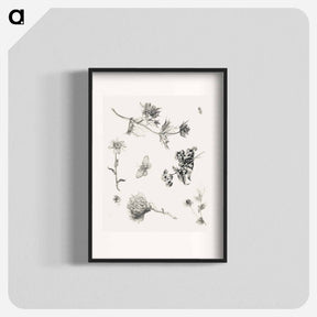 アートポスター-Flowers and Leaves - テオ ヴァン ホイテマ Poster.