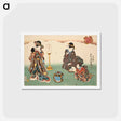 アートポストカード-Evening Snow, from Eight Figural Views
 - 歌川 国貞 Postcard.