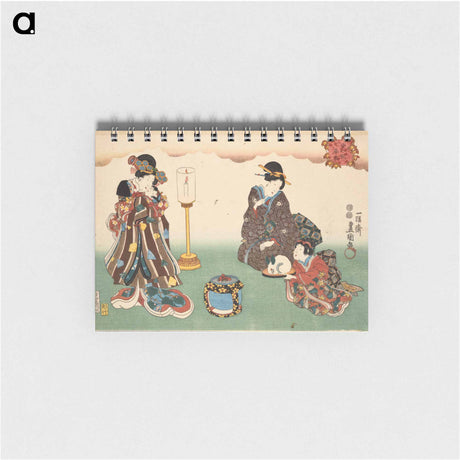 アートメモ帳-Evening Snow, from Eight Figural Views
 - 歌川 国貞 Memo.