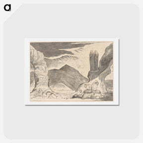 アートポストカード-The Pit of Disease - ウィリアム ブレイク Postcard.