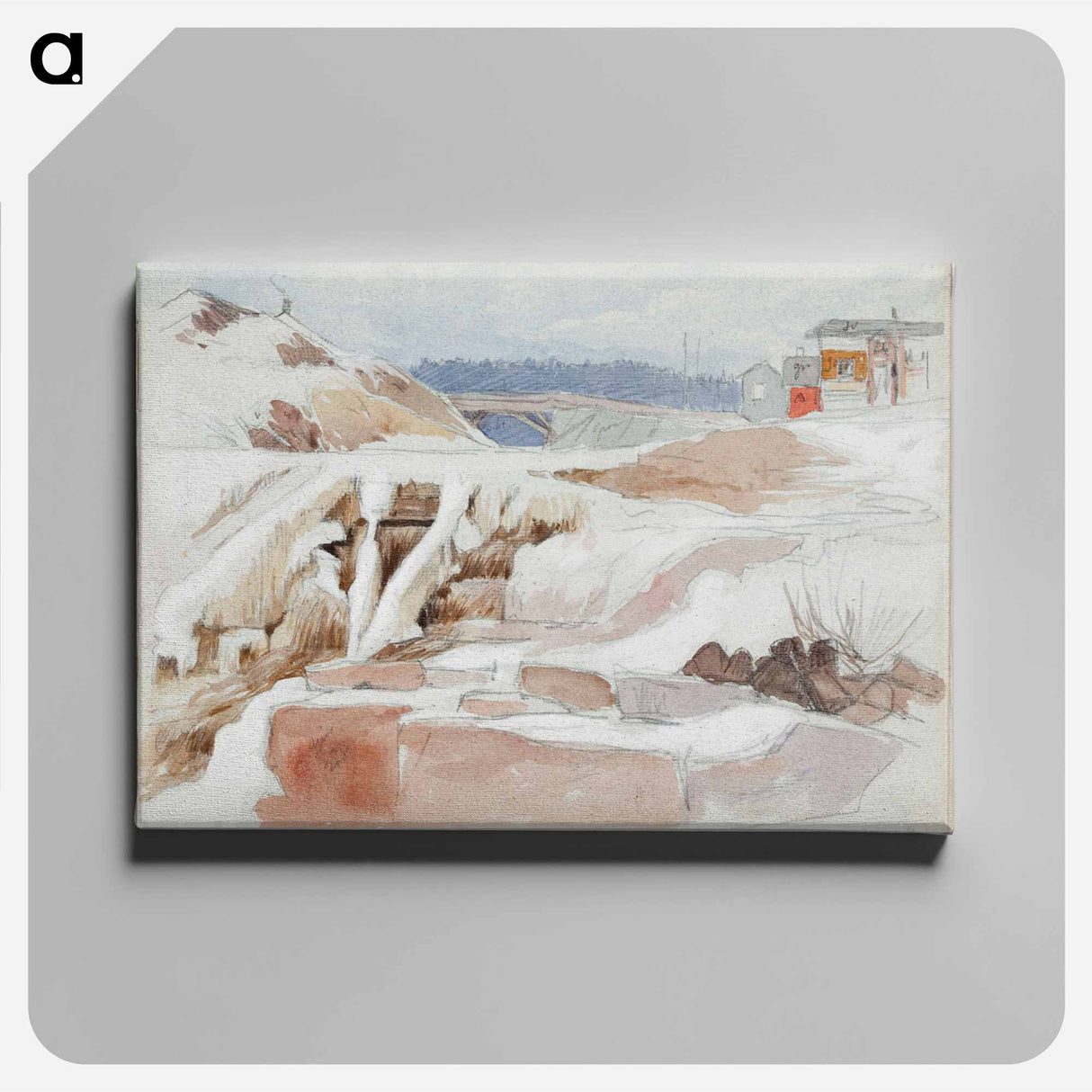(unknown) part of a sketchbook - アルバート エーデルフェルト Canvas.