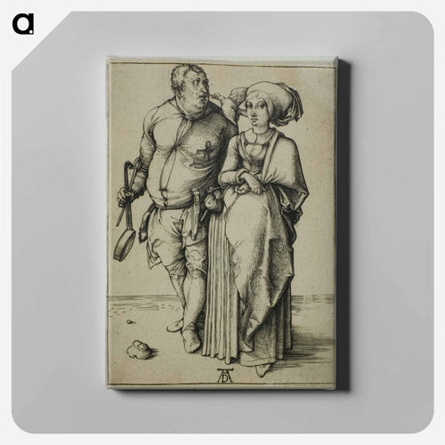 The Cook and his Wife - アルブレヒト デューラー Canvas.