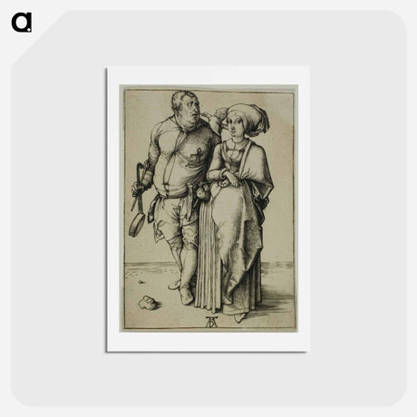 アートポストカード-The Cook and his Wife - アルブレヒト デューラー Postcard.