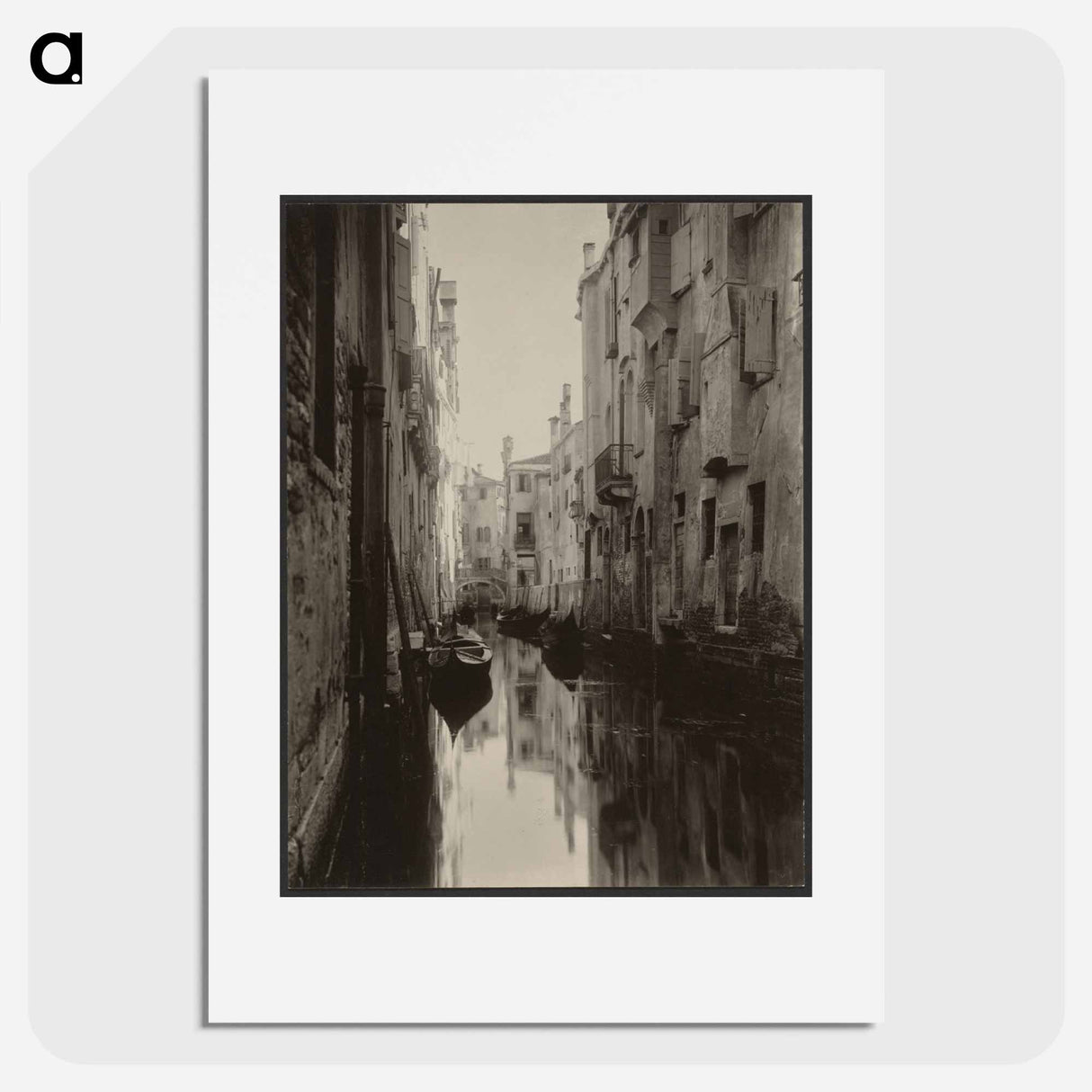 A Venetian Canal - アルフレッド スティーグリッツ Poster.