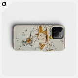 Sidney Hall’s astronomical chart illustration of the Hercules and the Corona Borealis - アンティーク地図 Phone Case.