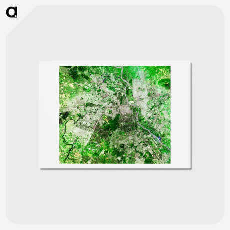 アートポストカード-Delhi Metropolis
 - 上空からの地球 Postcard.