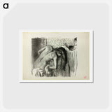 アートポストカード-After the Bath - エドガー ドガ Postcard.