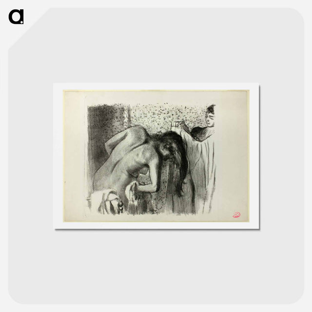 アートポストカード-After the Bath - エドガー ドガ Postcard.