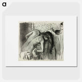 After the Bath - エドガー ドガ Poster.