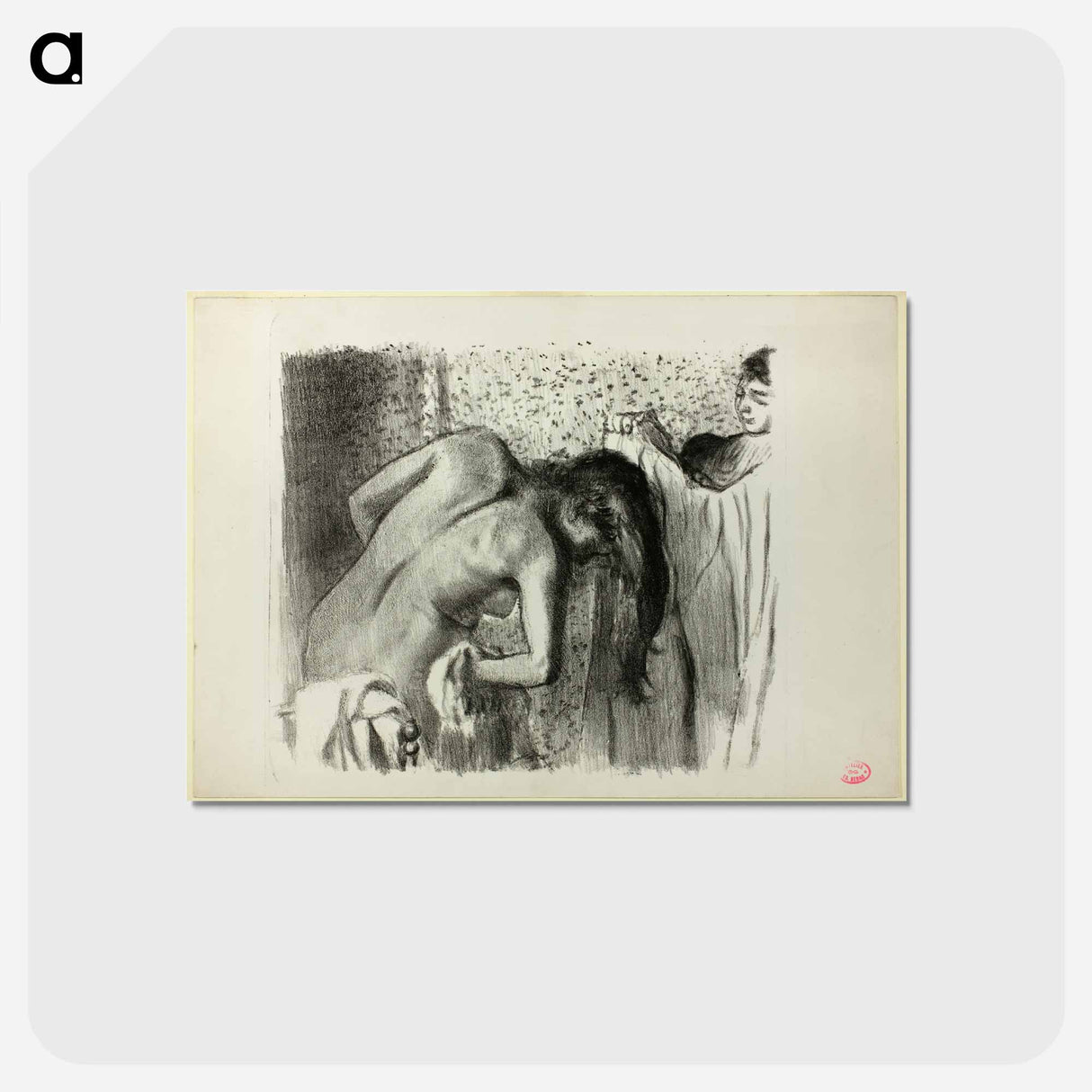 アートポストカード-After the Bath - エドガー ドガ Postcard.