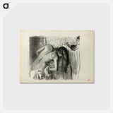 アートポストカード-After the Bath - エドガー ドガ Postcard.