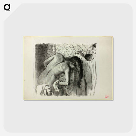 アートポストカード-After the Bath - エドガー ドガ Postcard.