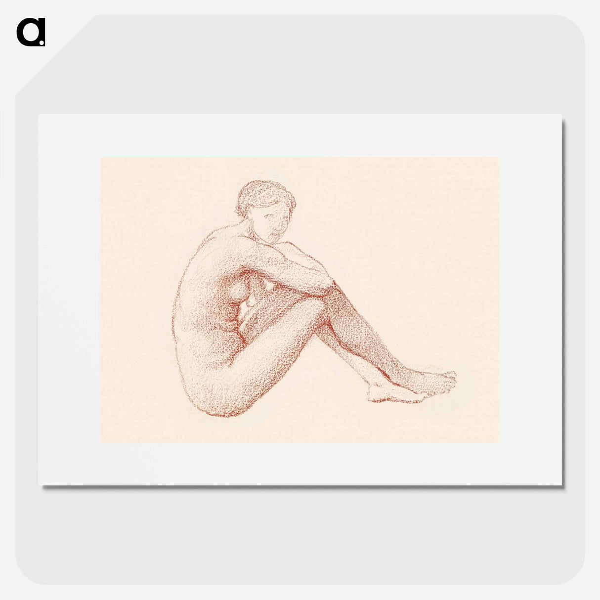 Female Nude: Study - エドワード バーン ジョーンズ Poster.