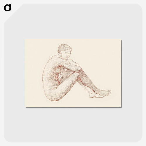 Female Nude: Study - エドワード バーン ジョーンズ Postcard.
