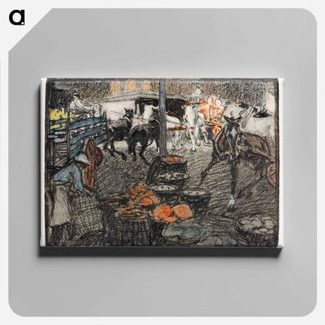 アートパネル-Market Print - エドワード ペンフィールド Canvas.