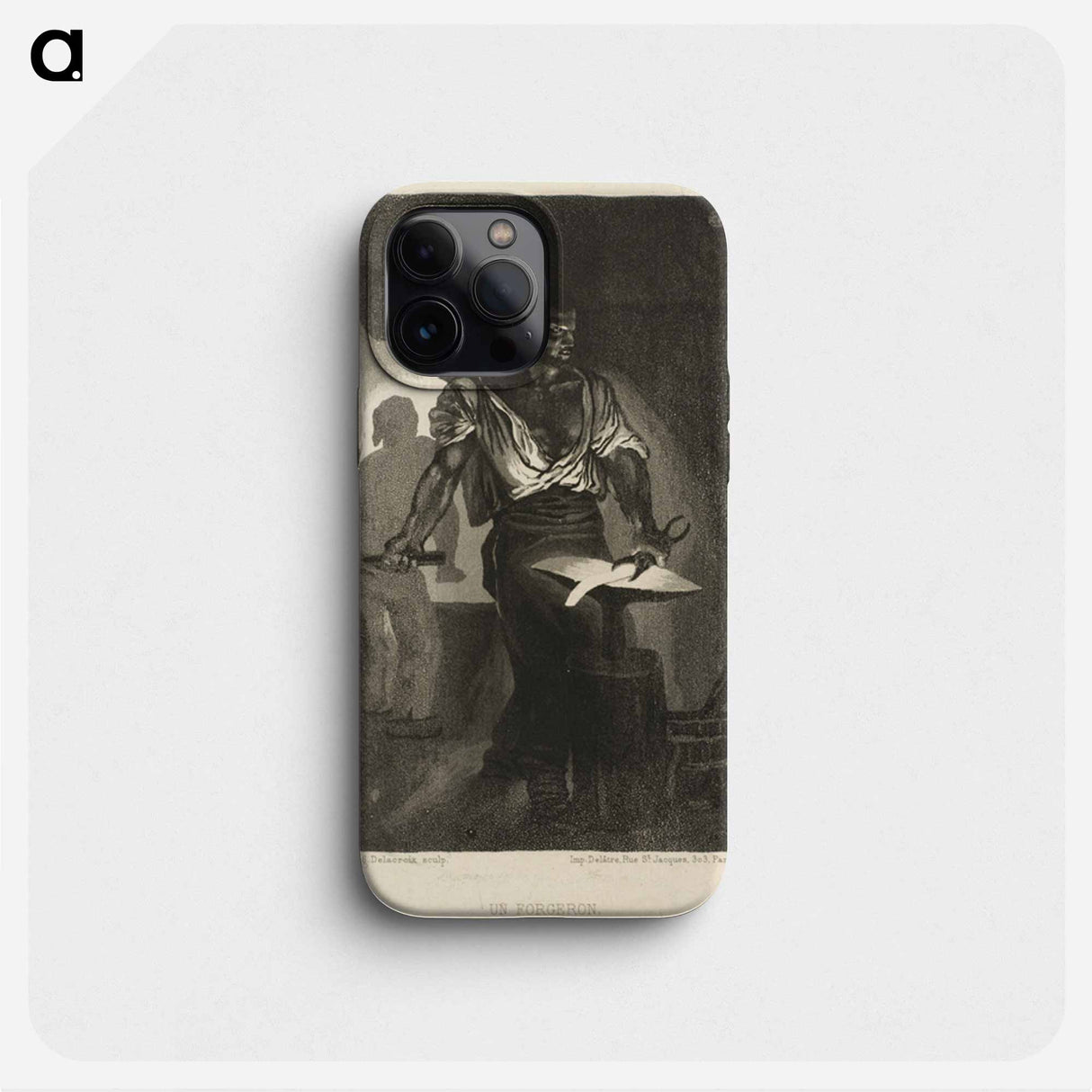 A Blacksmith - ウジェーヌ ドラクロワ Phone Case.