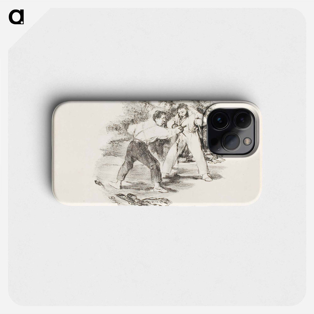 Modern Duel - Francisco de Goya Phone Case.