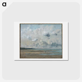 アートポストカード-Shores of Normandy - ギュスターヴ クールベ Postcard.