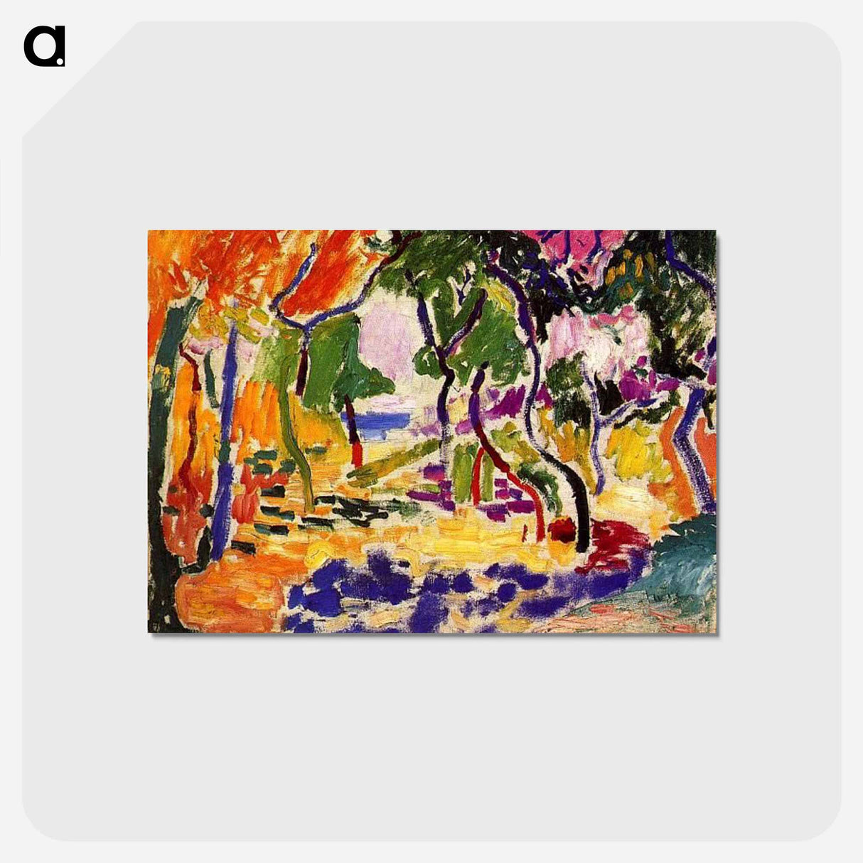 アートポストカード-Countryside at Collioure - アンリ マティス Postcard.