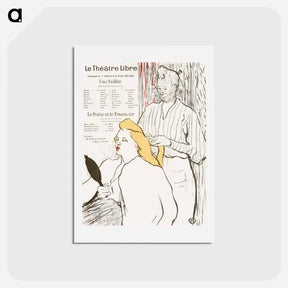 アートポストカード-Le coiffeur - アンリ ド トゥールーズ ロートレック Postcard.