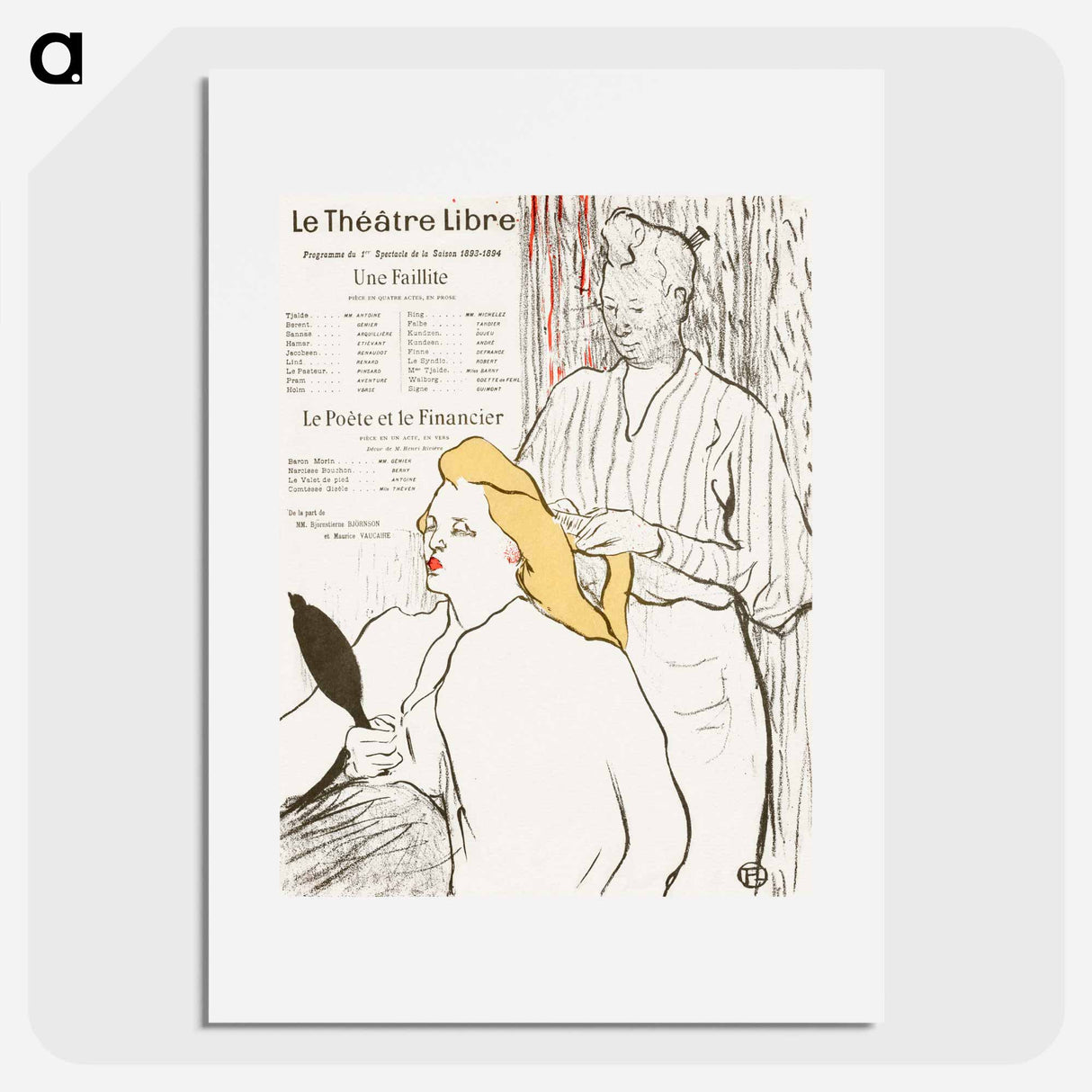 The coiffeur - Henri de Toulouse-Lautrec Poster.