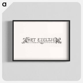 アートポスター-Woodcut icons of alphabets - ユリー デ フラーハ Poster.