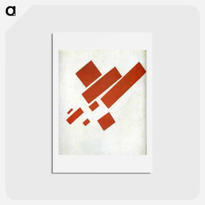 アートポストカード-Suprematism. Two Dimensional Self Portrait - カジミール マレーヴィチ Postcard.