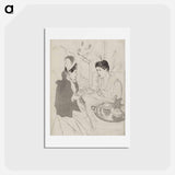 アートポストカード-Afternoon Tea Party - メアリー カサット Postcard.