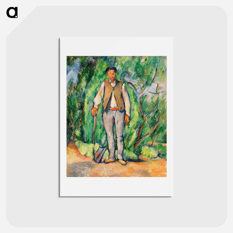 アートポストカード-Gardener - ポール セザンヌ Postcard.