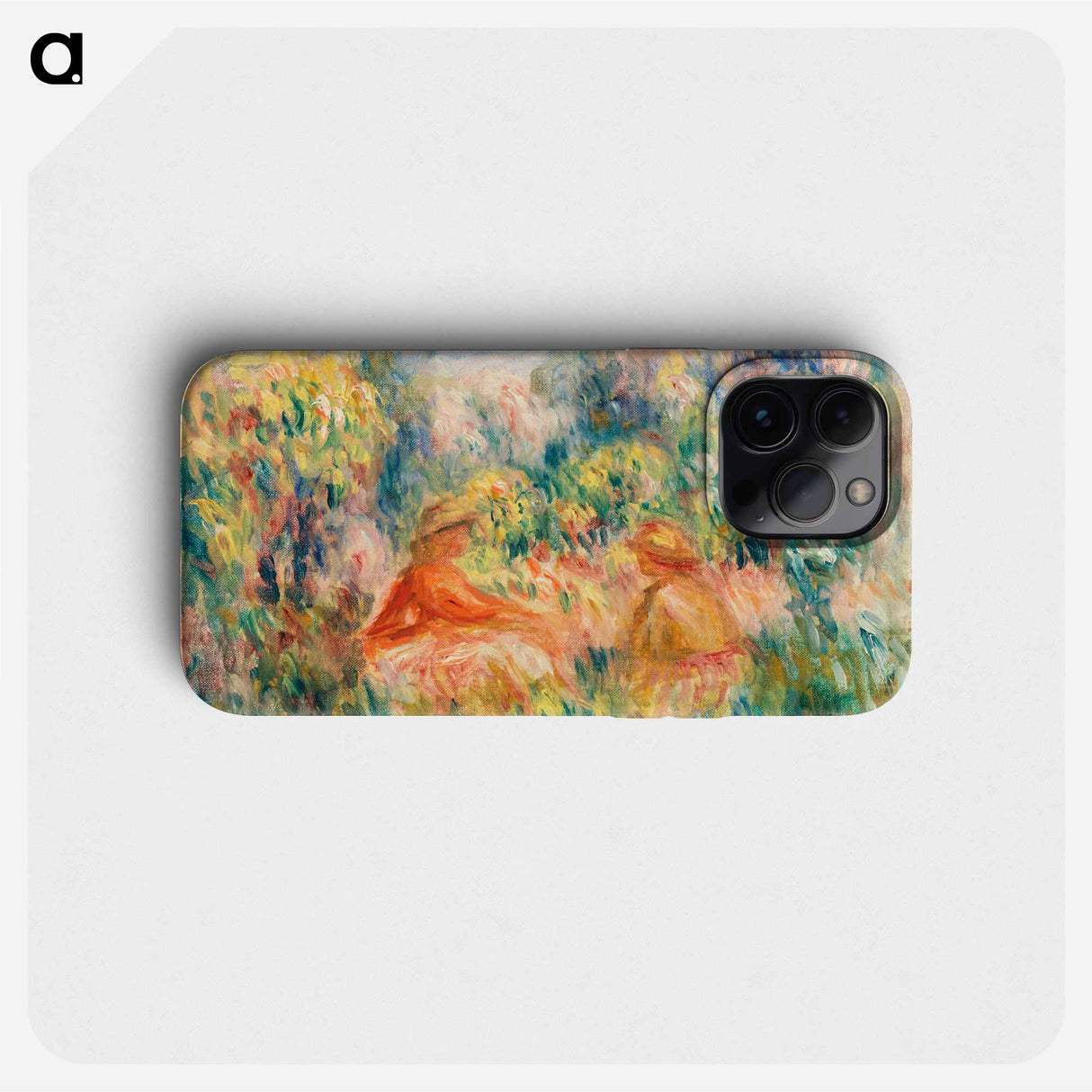 Two Women in a Landscape - Pierre Auguste Renoir Phone Case.