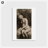 アートポストカード-Seated nude - レンブラント ファン レイン Postcard.