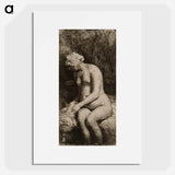 Seated nude - Rembrandt van Rijn Poster.