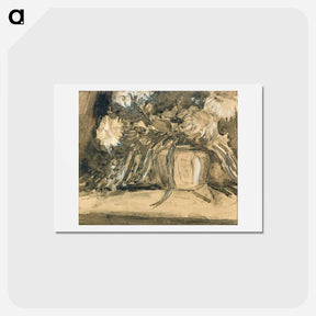 アートポストカード-Jar of chrysanthemums - テオ ファン ドゥースブルフ Postcard.