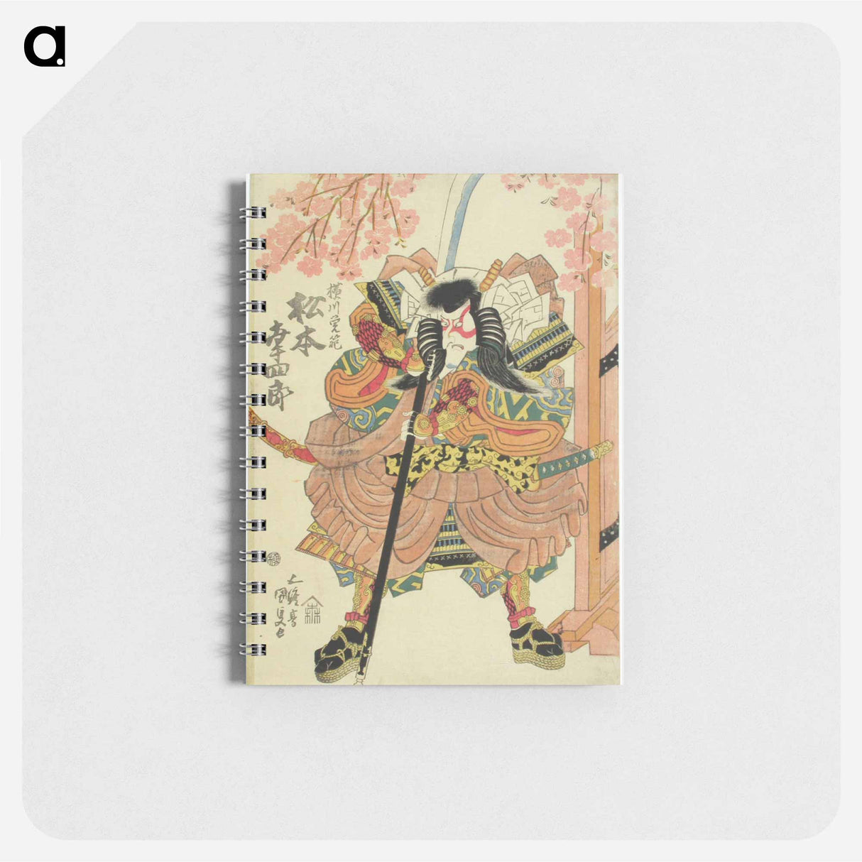 アートメモ帳-Actor Matsumoto Koshiro V in the Play Yoshitsune Sembonzakura
 - 歌川 国貞 Memo.