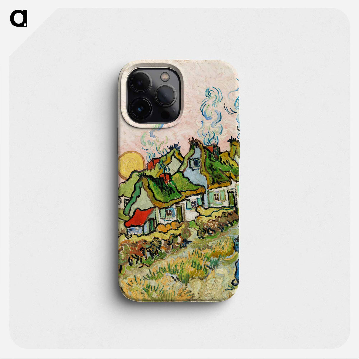 Houses and Figure - ヴィンセント ヴァン ゴッホ Phone Case.