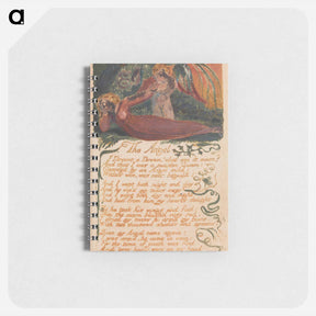 アートメモ帳-Songs of Innocence and of Experience, Plate 40, "The Angel" - ウィリアム ブレイク Memo.