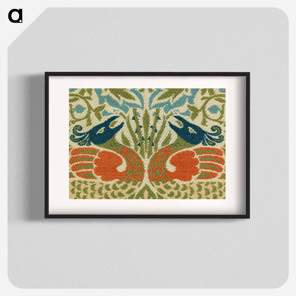 Peacock and Dragon - William Morris Poster.