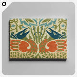 Peacock and Dragon - William Morris Canvas.