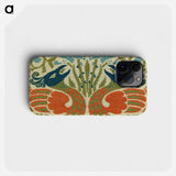 Peacock and Dragon - ウィリアム モリス Phone Case.