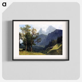 アートポスター-Tyrolean Landscape - アルバート ビアスタット Poster.