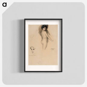 アートポスター-Mme marguerite legrand, polvikuva ja kasvot - アルバート エーデルフェルト Poster.