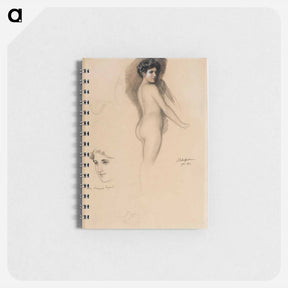 アートメモ帳-Mme marguerite legrand, polvikuva ja kasvot - アルバート エーデルフェルト Memo.